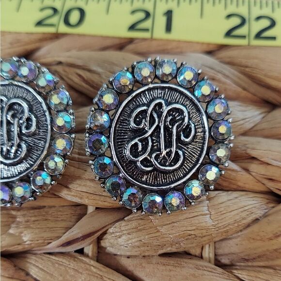 Vintage Judy Lee Clipon Earrings - Picture 2 of 5